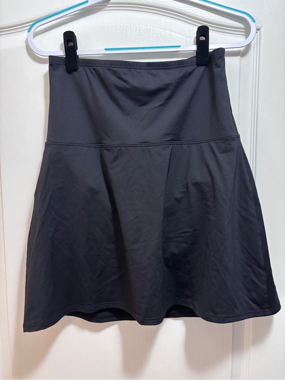 Lands' End Black A-Line Swim Skirt